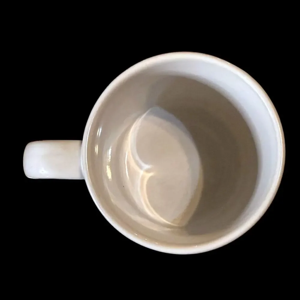 NBC Employee Coffee Mug White Ceramic Glazed with Peacock Logo